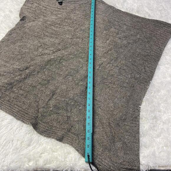 Barefoot Dreams CozyChic Lite Asymmetrical Poncho One Size Soft Knit Blend - Picture 2 of 6